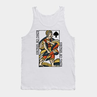 Original Standard Character of Playing Card King of Spades Tank Top